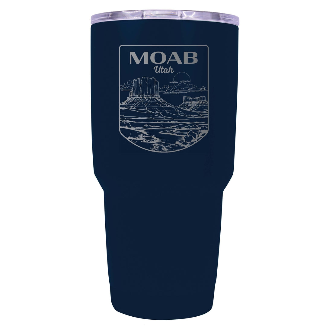 Moab Utah Souvenir 24 oz Engraved Insulated Stainless Steel Tumbler Image 3