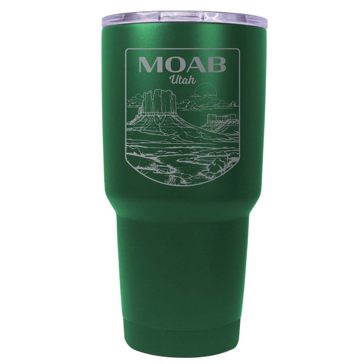 Moab Utah Souvenir 24 oz Engraved Insulated Stainless Steel Tumbler Image 1