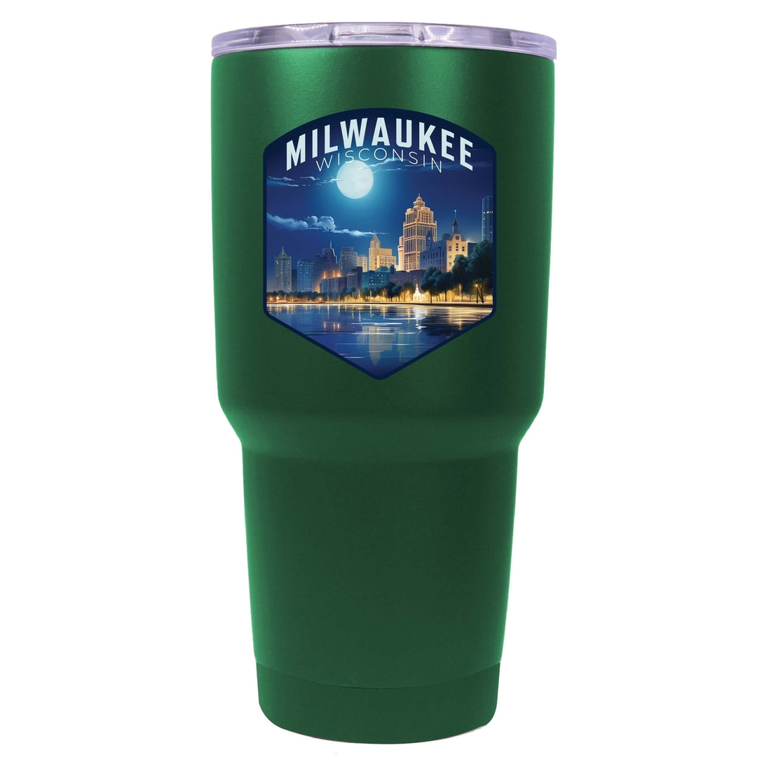 Milwaukee Wisconsin Design B Souvenir 24 oz Insulated Stainless Steel Tumbler Image 3