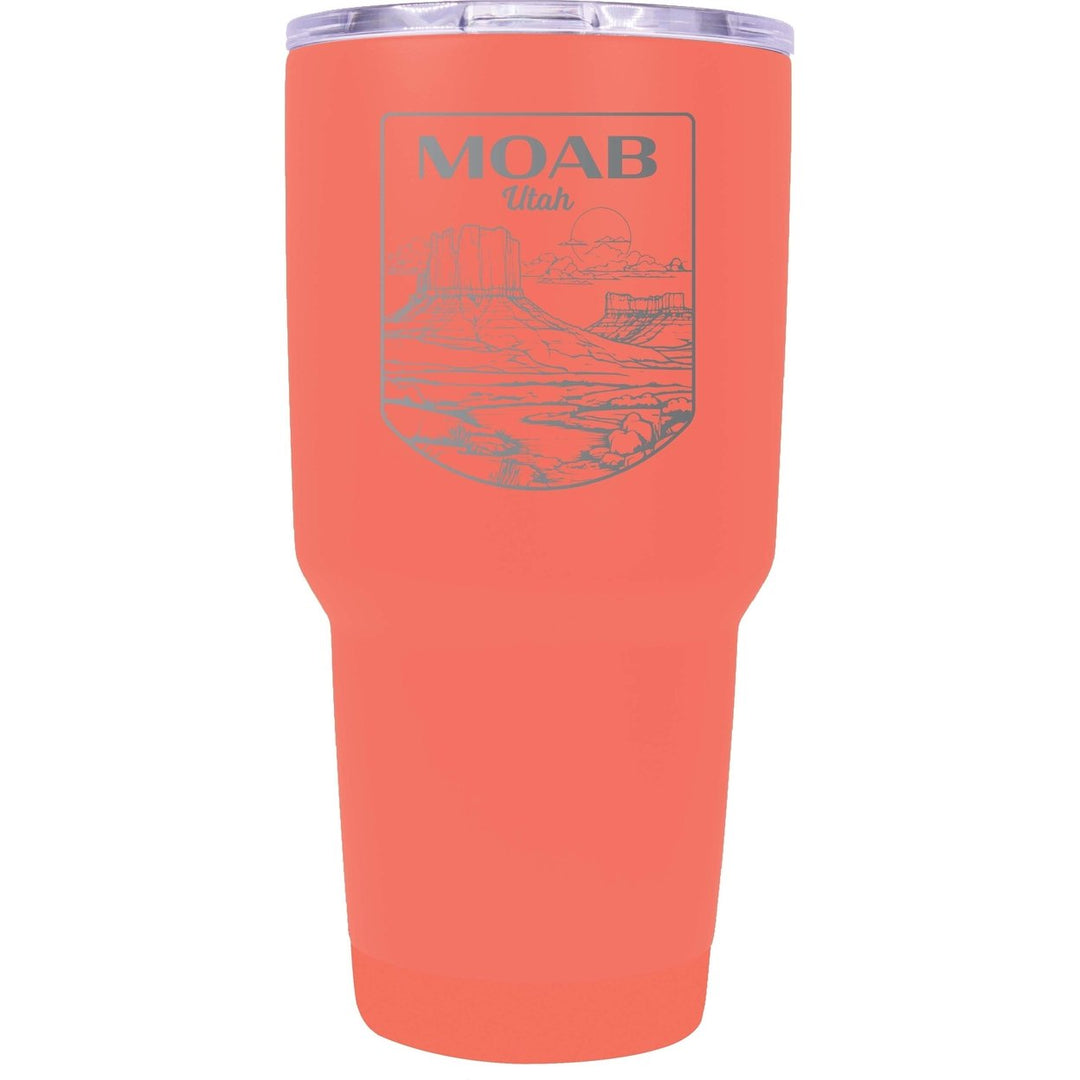 Moab Utah Souvenir 24 oz Engraved Insulated Stainless Steel Tumbler Image 1