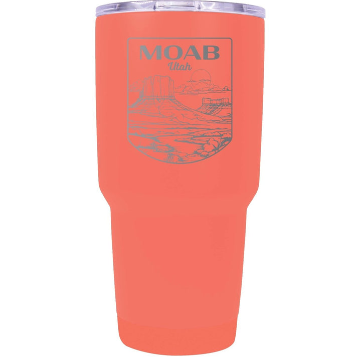 Moab Utah Souvenir 24 oz Engraved Insulated Stainless Steel Tumbler Image 1