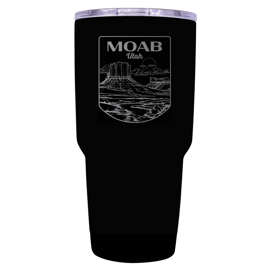 Moab Utah Souvenir 24 oz Engraved Insulated Stainless Steel Tumbler Image 1