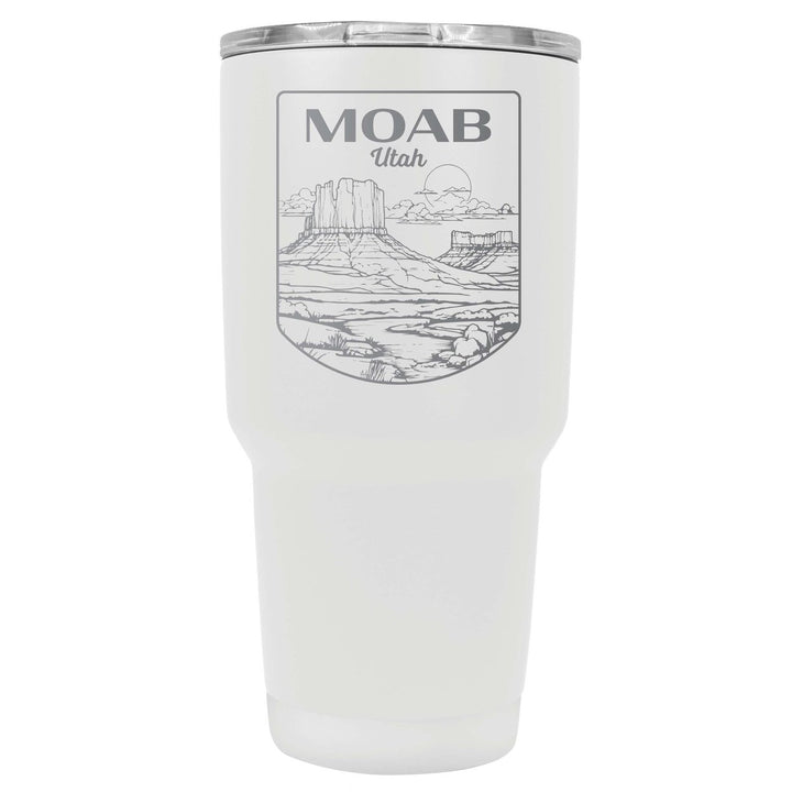 Moab Utah Souvenir 24 oz Engraved Insulated Stainless Steel Tumbler Image 1