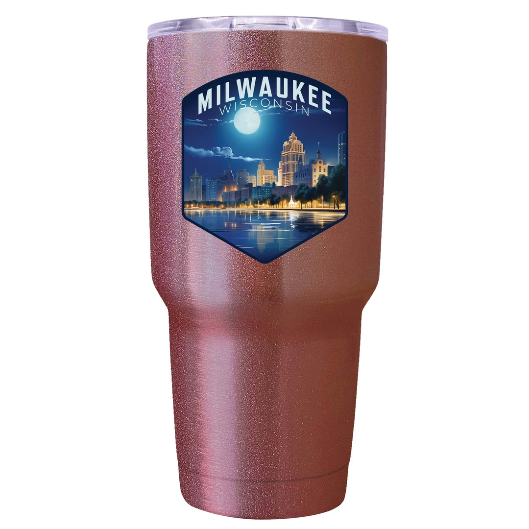 Milwaukee Wisconsin Design B Souvenir 24 oz Insulated Stainless Steel Tumbler Image 6