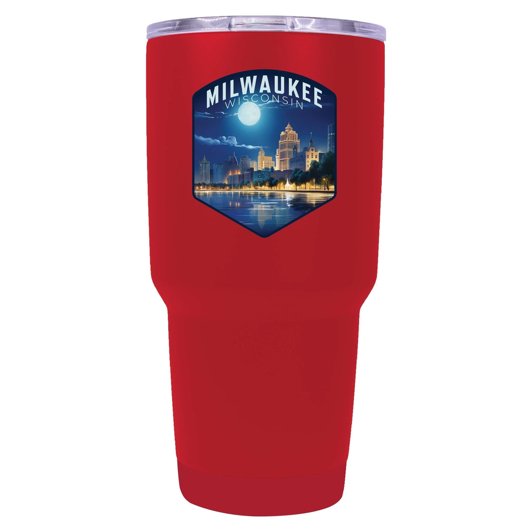 Milwaukee Wisconsin Design B Souvenir 24 oz Insulated Stainless Steel Tumbler Image 7