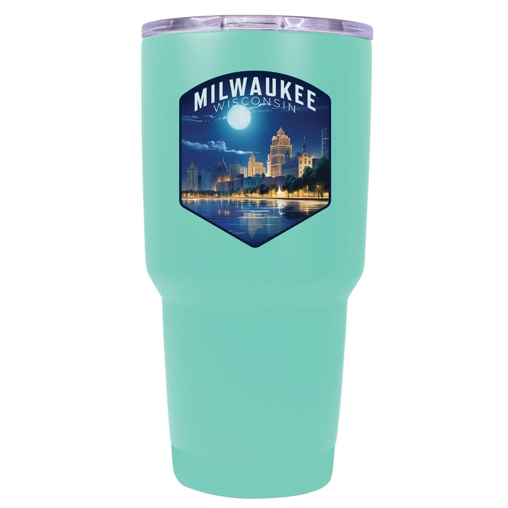 Milwaukee Wisconsin Design B Souvenir 24 oz Insulated Stainless Steel Tumbler Image 8