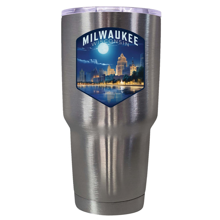 Milwaukee Wisconsin Design B Souvenir 24 oz Insulated Stainless Steel Tumbler Image 9