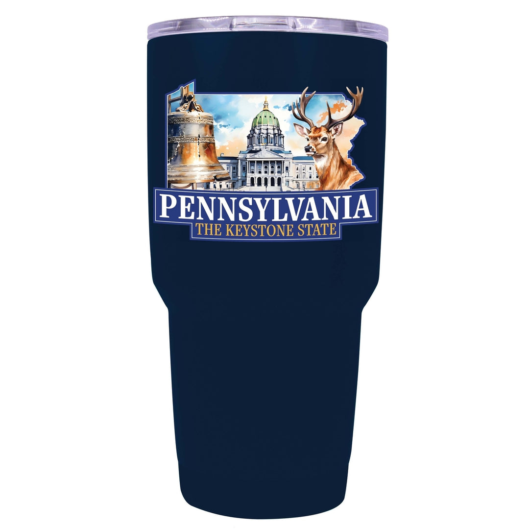 Pennsylvania Design D Souvenir 24 oz Insulated Stainless Steel Tumbler Image 3