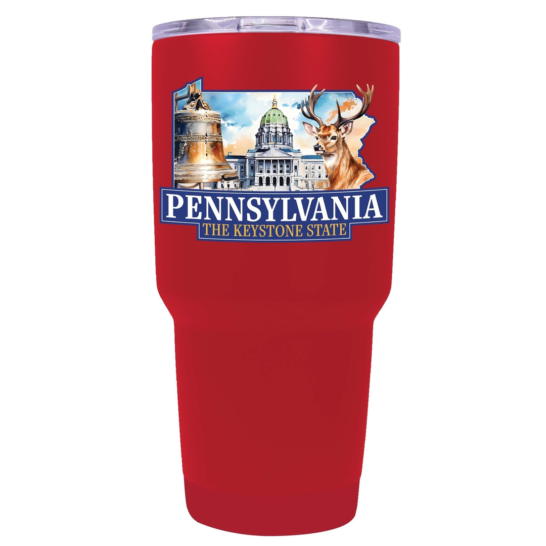 Pennsylvania Design D Souvenir 24 oz Insulated Stainless Steel Tumbler Image 4