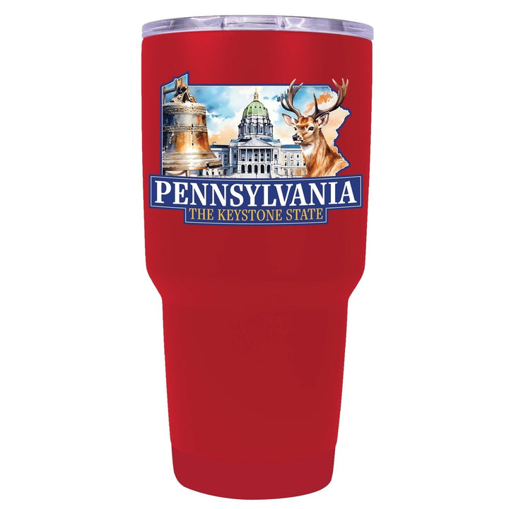 Pennsylvania Design D Souvenir 24 oz Insulated Stainless Steel Tumbler Image 1