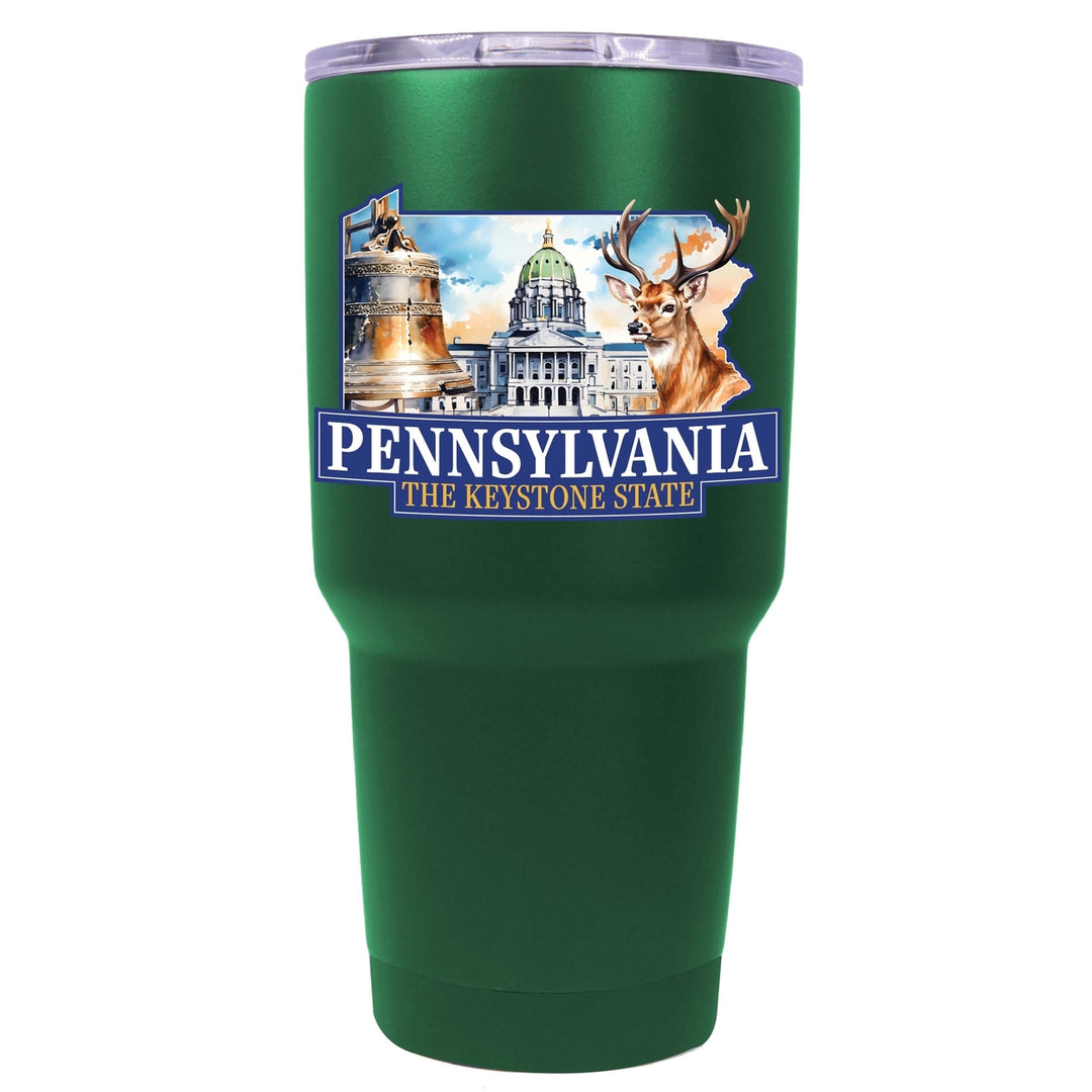 Pennsylvania Design D Souvenir 24 oz Insulated Stainless Steel Tumbler Image 4