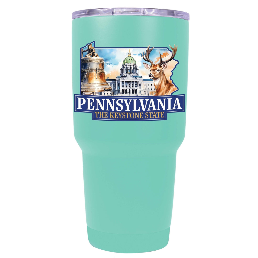 Pennsylvania Design D Souvenir 24 oz Insulated Stainless Steel Tumbler Image 6