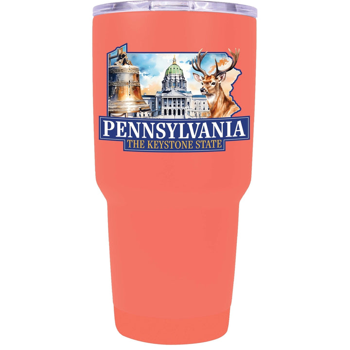 Pennsylvania Design D Souvenir 24 oz Insulated Stainless Steel Tumbler Image 7