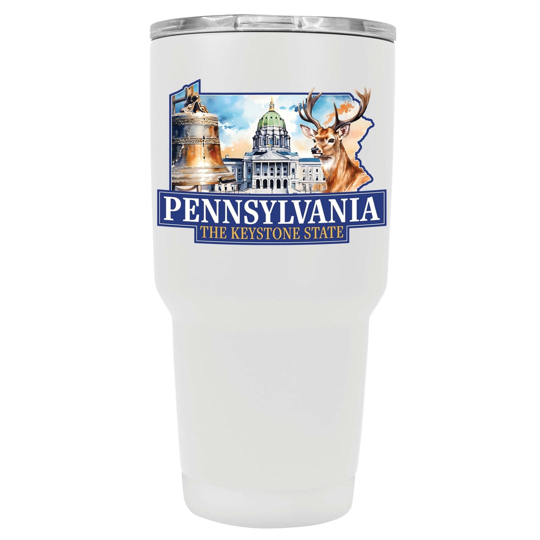 Pennsylvania Design D Souvenir 24 oz Insulated Stainless Steel Tumbler Image 8