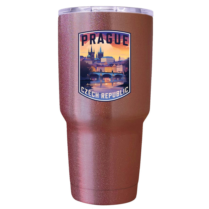 Prague Czech Republic Design B Souvenir 24 oz Insulated Stainless Steel Tumbler Image 1