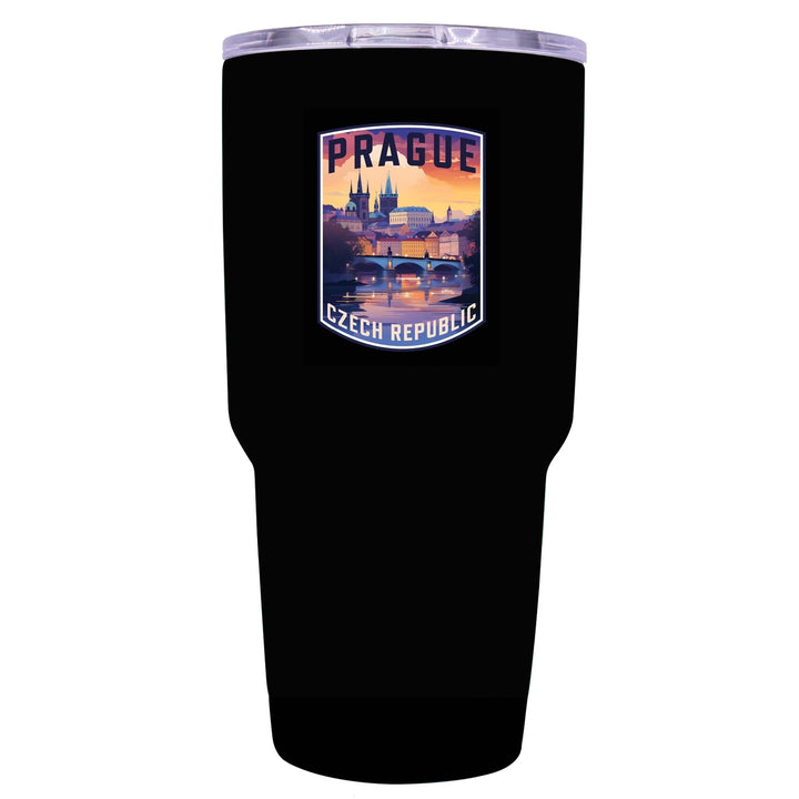 Prague Czech Republic Design B Souvenir 24 oz Insulated Stainless Steel Tumbler Image 2