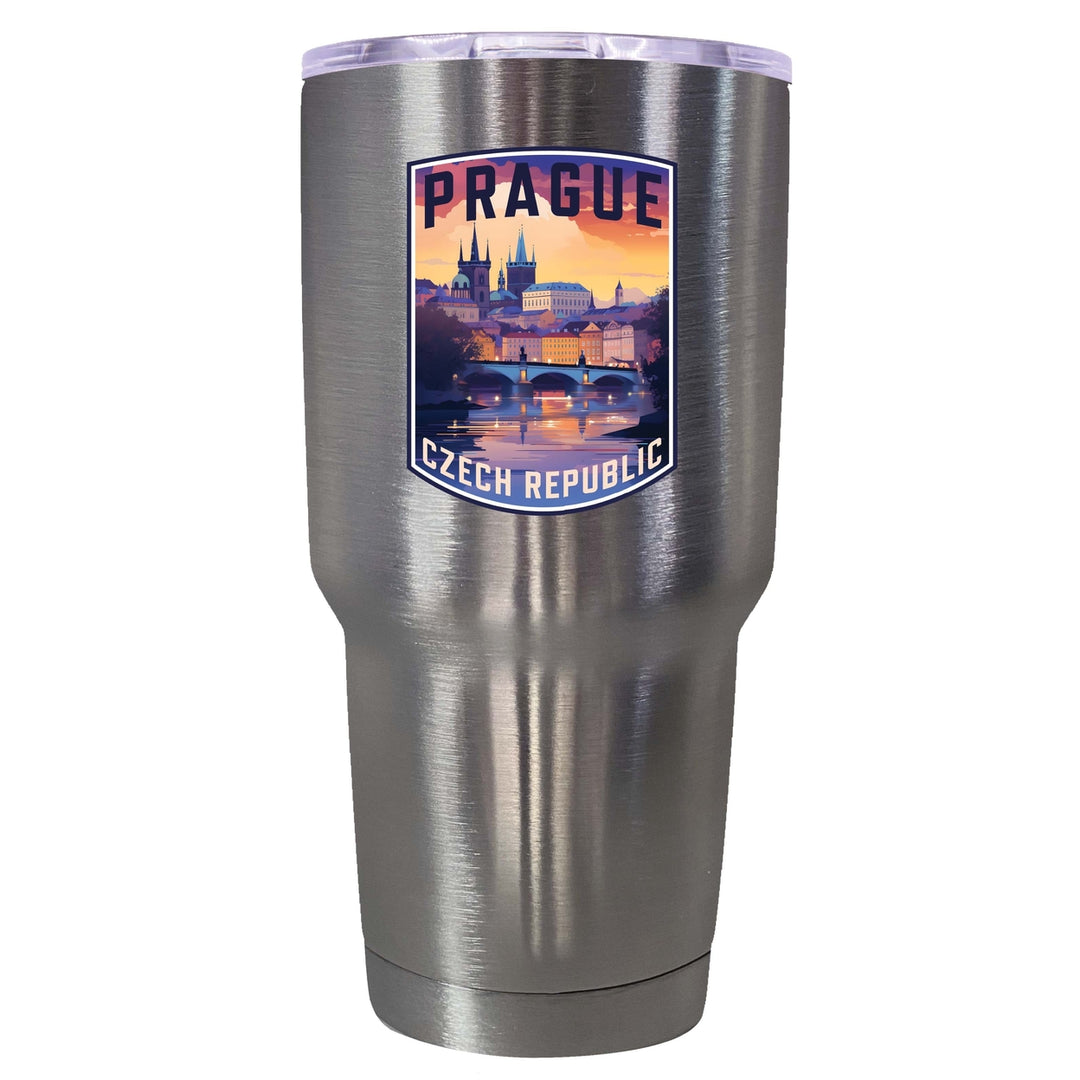 Prague Czech Republic Design B Souvenir 24 oz Insulated Stainless Steel Tumbler Image 4