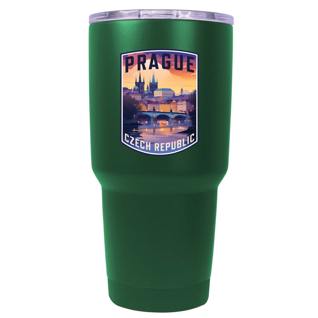 Prague Czech Republic Design B Souvenir 24 oz Insulated Stainless Steel Tumbler Image 7