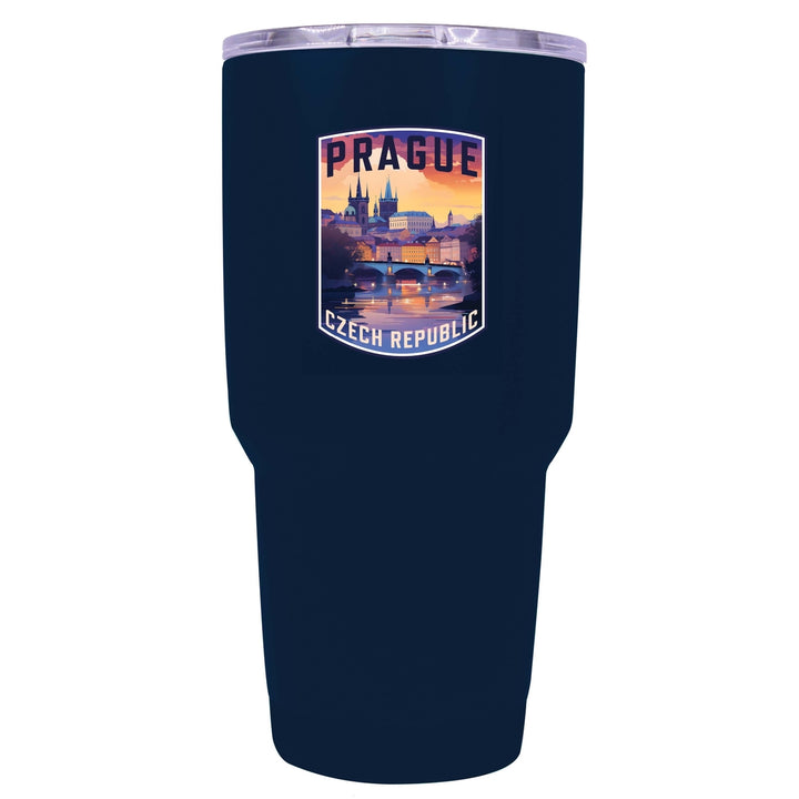 Prague Czech Republic Design B Souvenir 24 oz Insulated Stainless Steel Tumbler Image 8