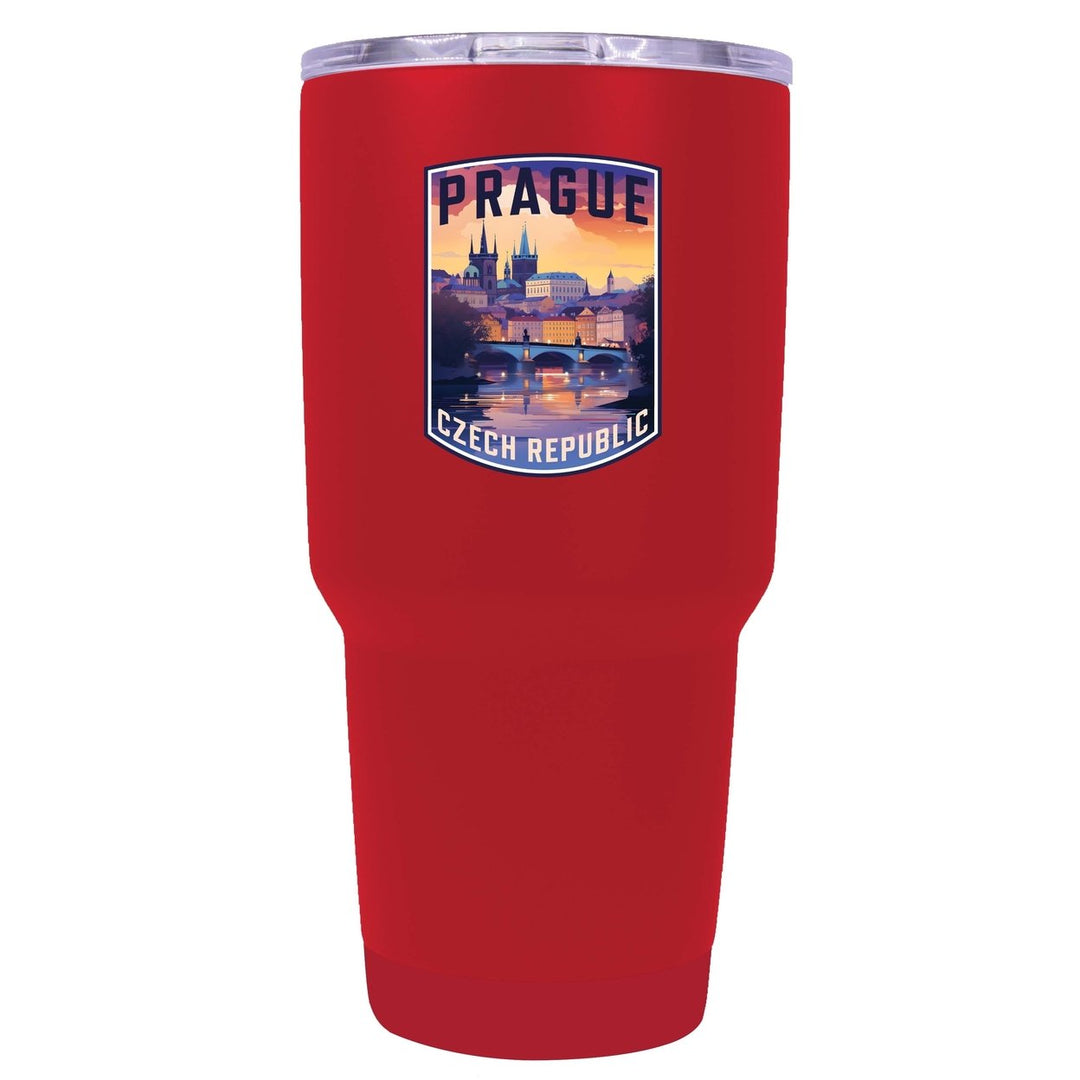 Prague Czech Republic Design B Souvenir 24 oz Insulated Stainless Steel Tumbler Image 1