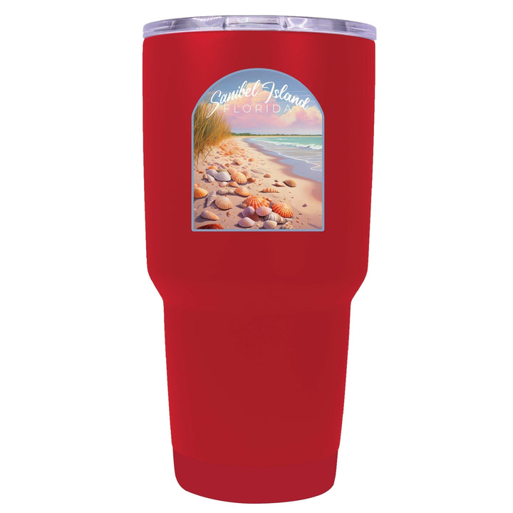 Sanibel Island Florida Design B Souvenir 24 oz Insulated Stainless Steel Tumbler Image 1