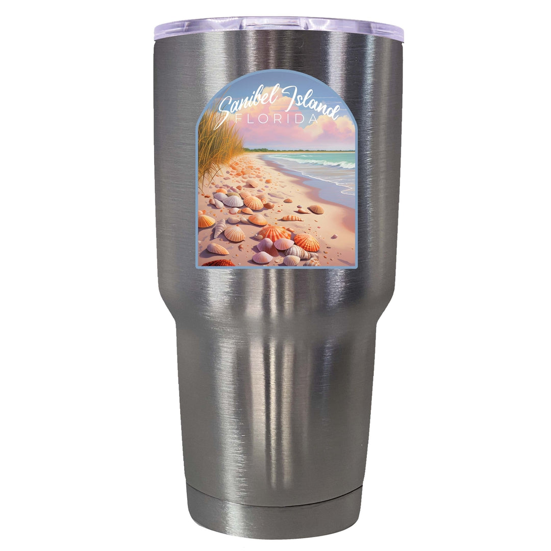 Sanibel Island Florida Design B Souvenir 24 oz Insulated Stainless Steel Tumbler Image 3