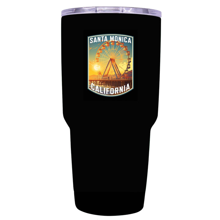 Santa Monica California Design C Souvenir 24 oz Insulated Stainless Steel Tumbler Image 3