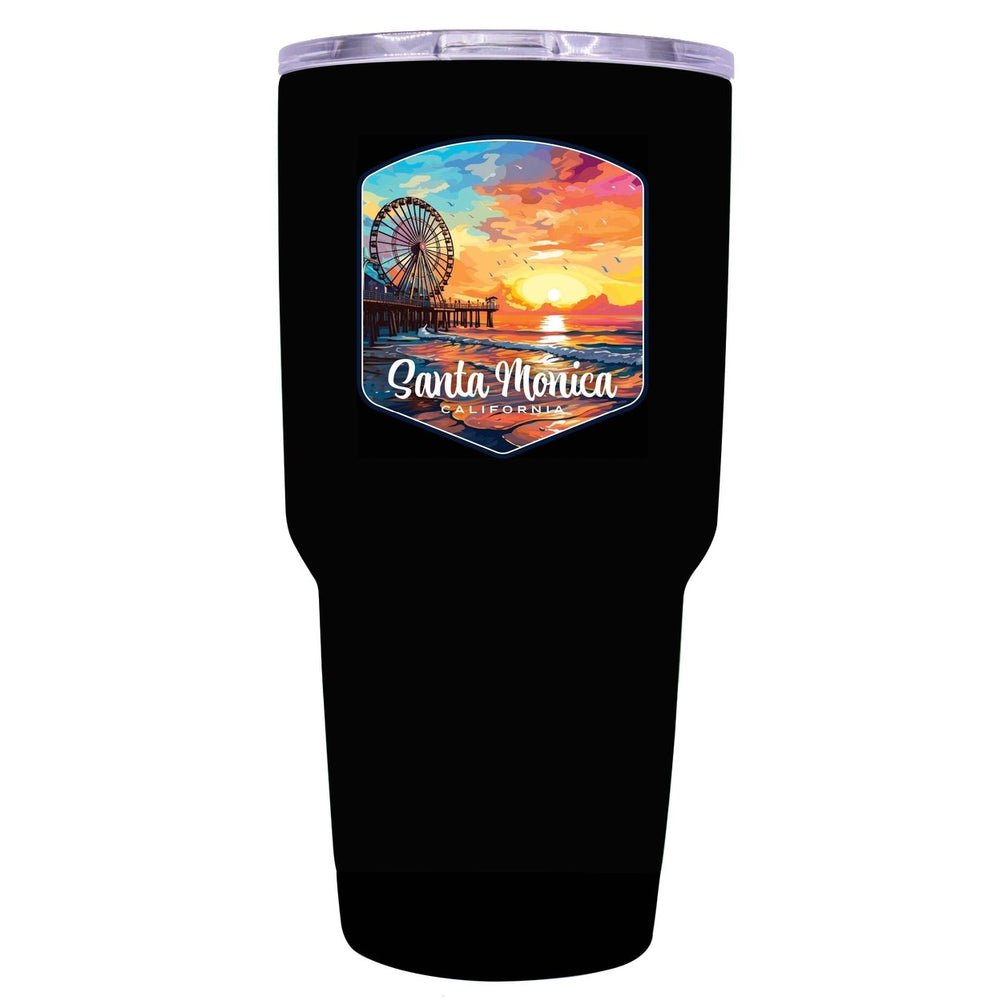 Santa Monica California Design A Souvenir 24 oz Insulated Stainless Steel Tumbler Image 2