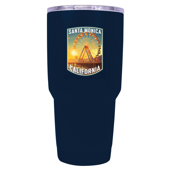 Santa Monica California Design C Souvenir 24 oz Insulated Stainless Steel Tumbler Image 6