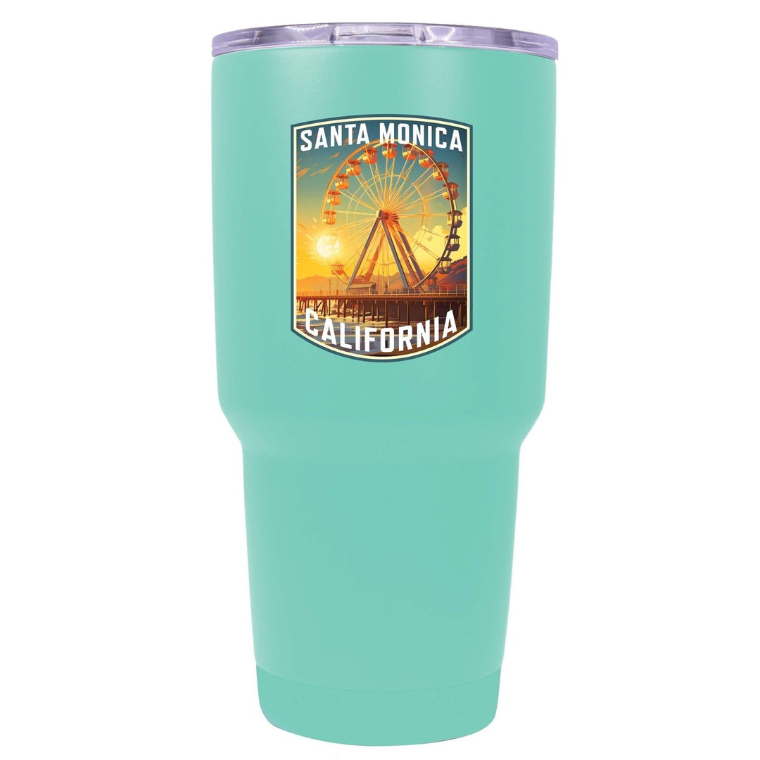 Santa Monica California Design C Souvenir 24 oz Insulated Stainless Steel Tumbler Image 7