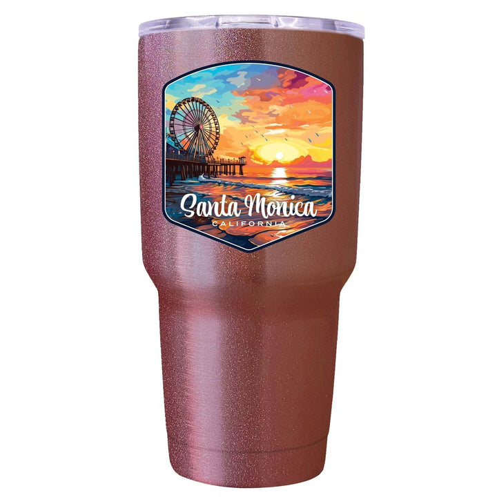 Santa Monica California Design A Souvenir 24 oz Insulated Stainless Steel Tumbler Image 4