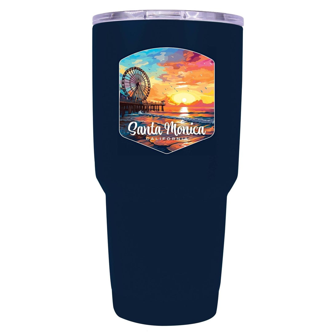 Santa Monica California Design A Souvenir 24 oz Insulated Stainless Steel Tumbler Image 9