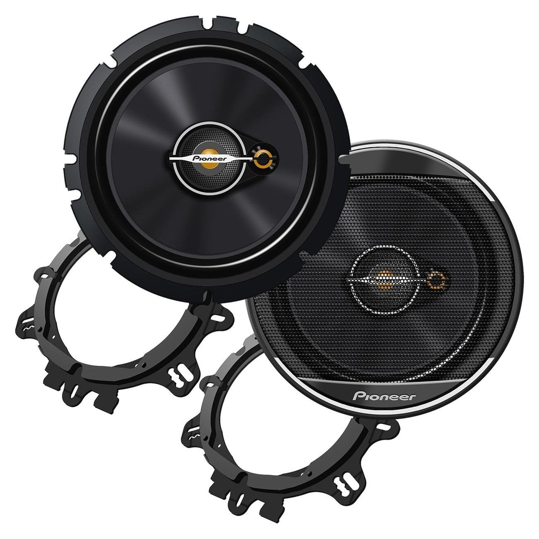 Pair of PIONEER A-Series TS-A1671F3-Way Coaxial Car Audio SpeakersFull RangeClear Sound QualityEasy Installation and Image 6