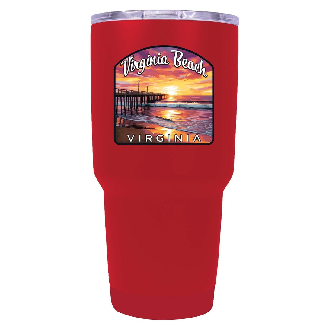 Virginia Beach Viginia Design A Souvenir 24 oz Insulated Stainless Steel Tumbler Image 2