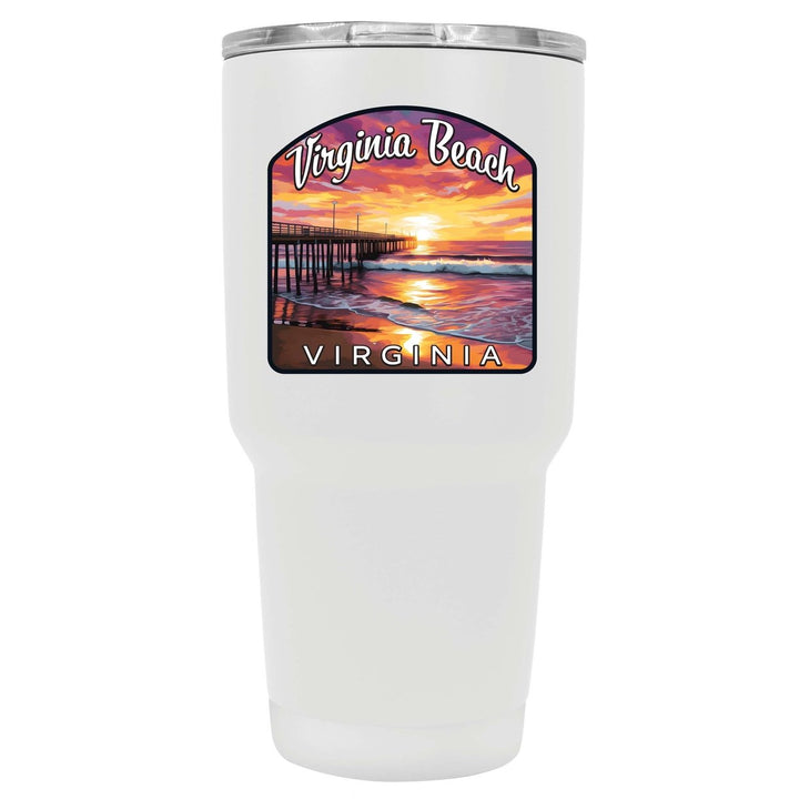 Virginia Beach Viginia Design A Souvenir 24 oz Insulated Stainless Steel Tumbler Image 3