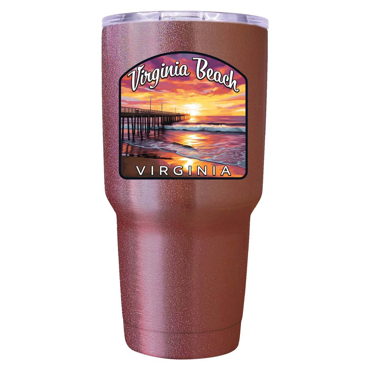 Virginia Beach Viginia Design A Souvenir 24 oz Insulated Stainless Steel Tumbler Image 1