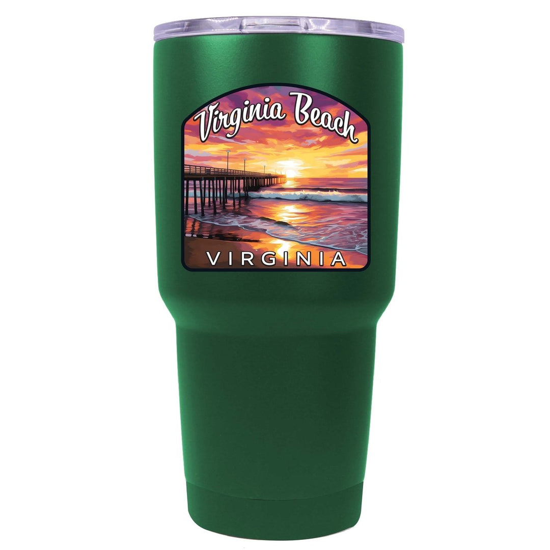 Virginia Beach Viginia Design A Souvenir 24 oz Insulated Stainless Steel Tumbler Image 4