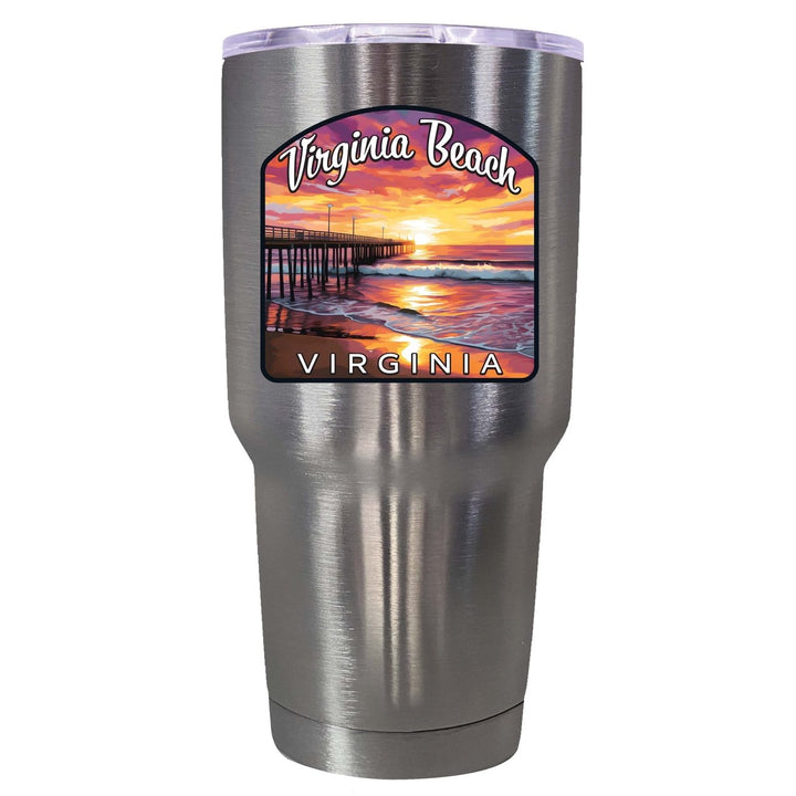 Virginia Beach Viginia Design A Souvenir 24 oz Insulated Stainless Steel Tumbler Image 7