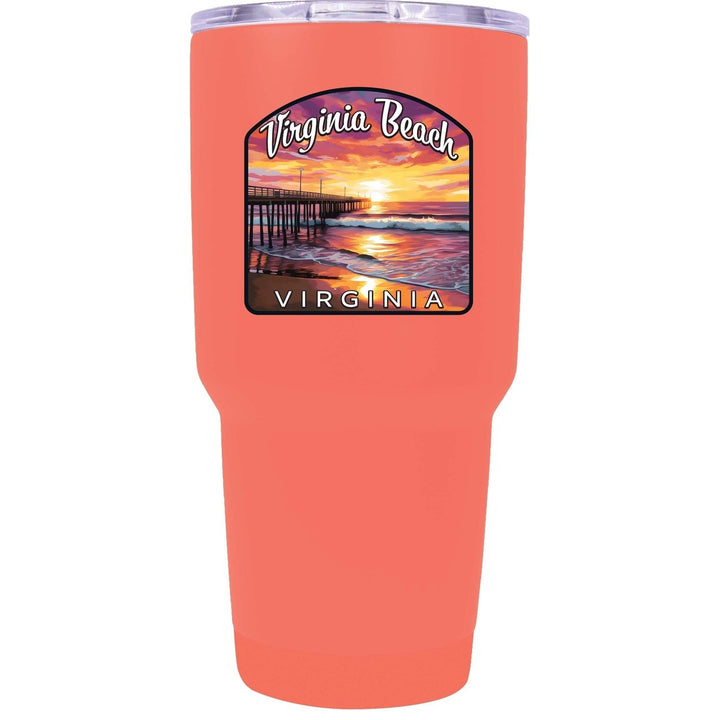 Virginia Beach Viginia Design A Souvenir 24 oz Insulated Stainless Steel Tumbler Image 8