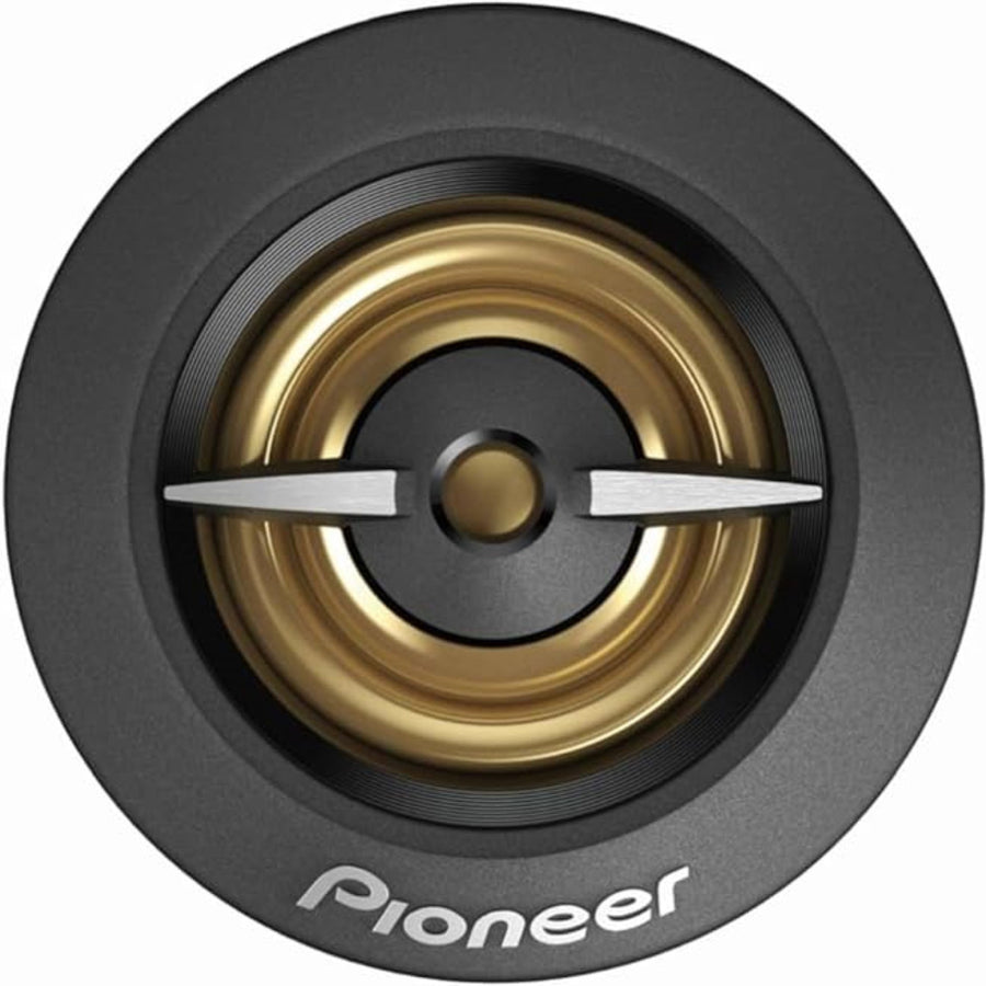 Pair of PIONEER TS-A301TW20mm Dome Tweeter Car Speakers - Clear SoundEasy InstallFull Gold ColorMidrange and Subwoofers Image 1