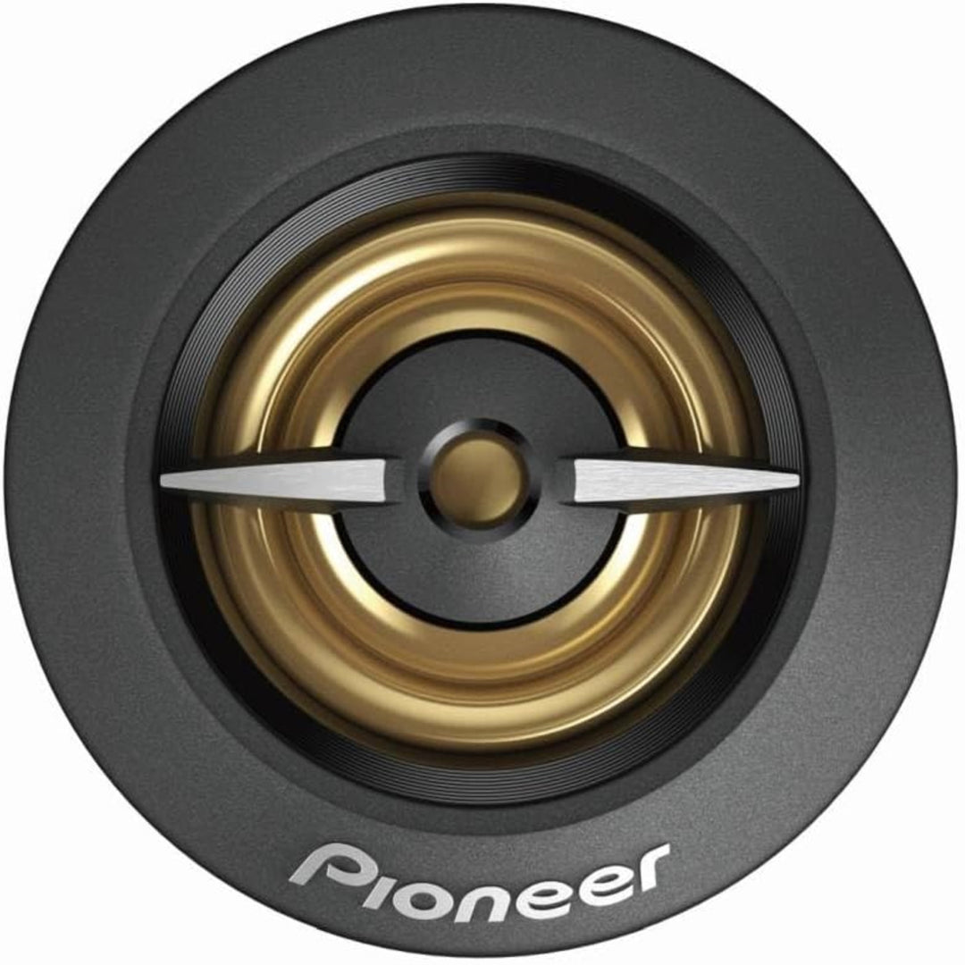 Pair of PIONEER TS-A301TW20mm Dome Tweeter Car Speakers - Clear SoundEasy InstallFull Gold ColorMidrange and Subwoofers Image 3