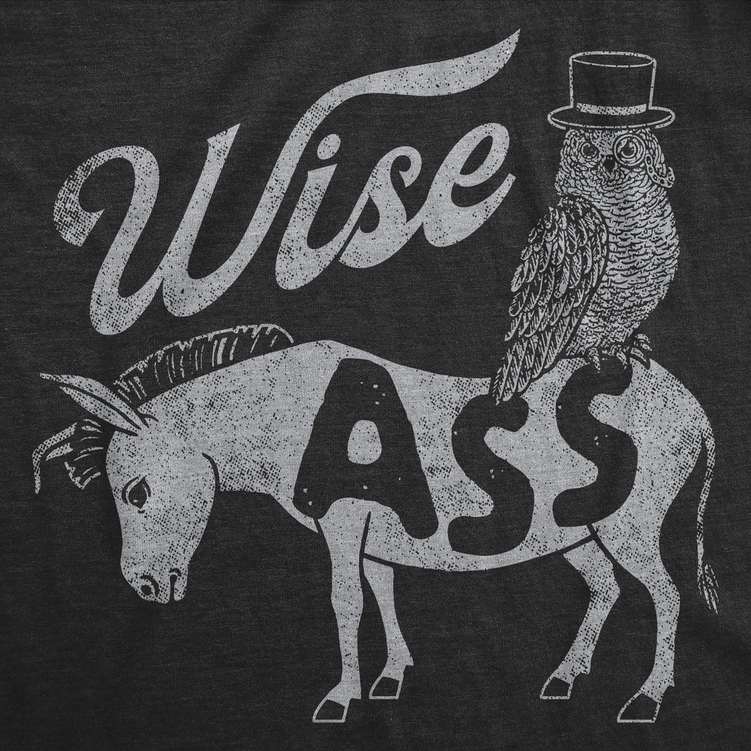 Mens Funny T Shirts Wise a** Sarcastic Graphic Novelty Tee For Men Image 2