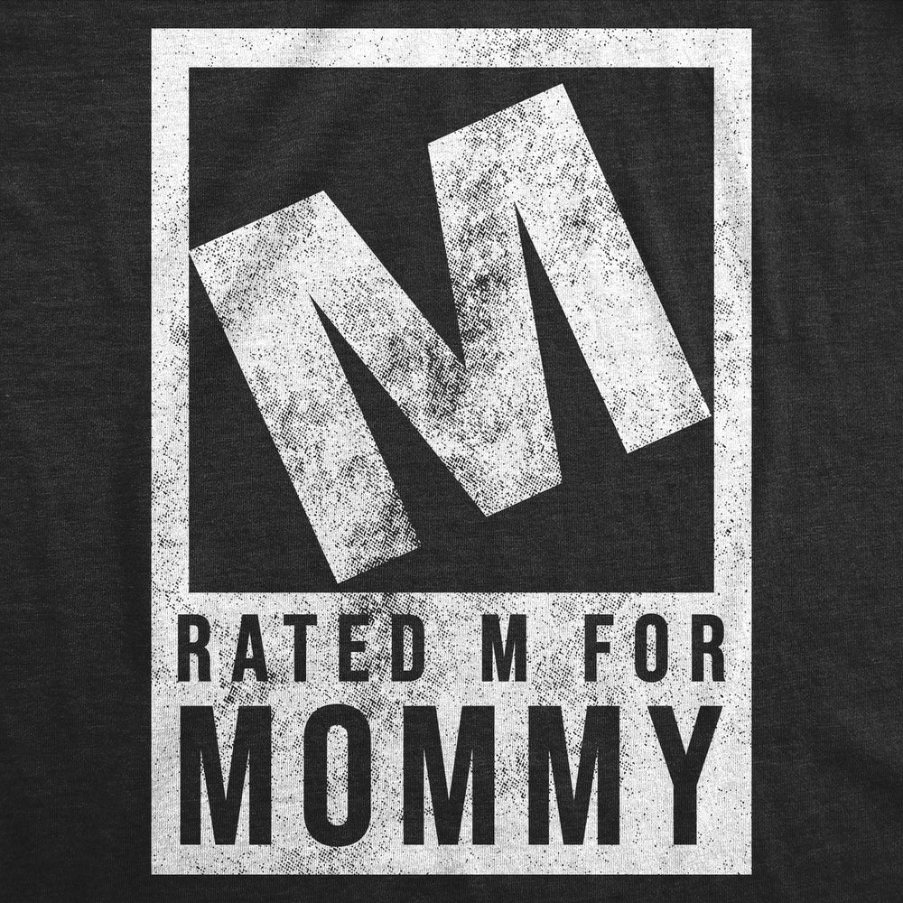 Womens Funny T Shirts Rated M For Mommy Sarcastic Video Game Graphic Tee For Ladies Image 2