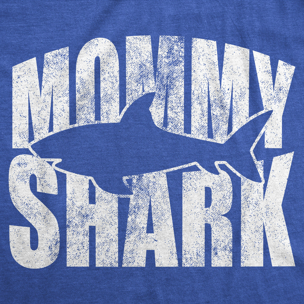 Womens Funny T Shirts Mommy Shark Cute Mothers Day Tee For Moms Image 2
