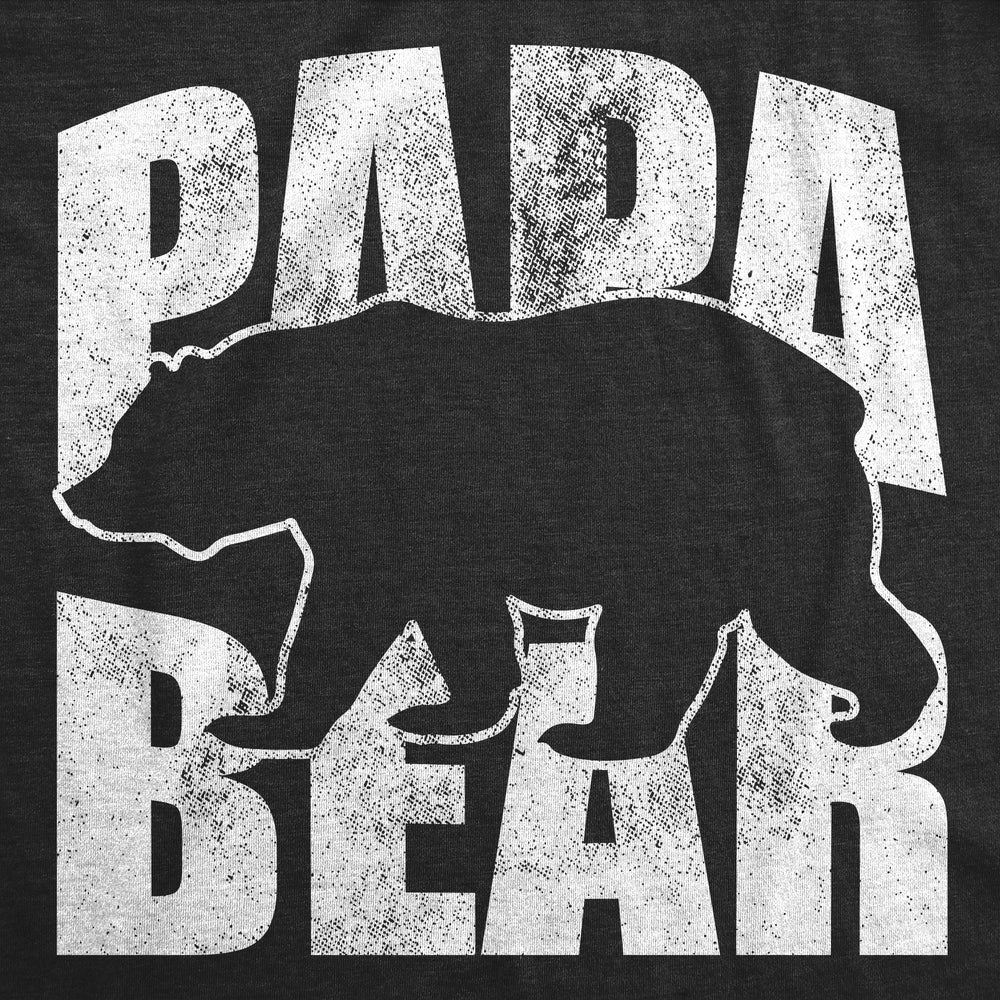 Mens Papa Bear Funny T Shirts Awesome Fathers Day Gift Tee For Dads Image 2