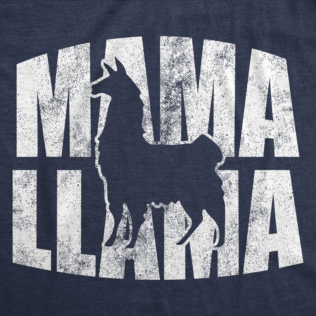 Womens Funny T Shirts Mama Llama Cute Mothers Day Gift Tee For Moms Image 2