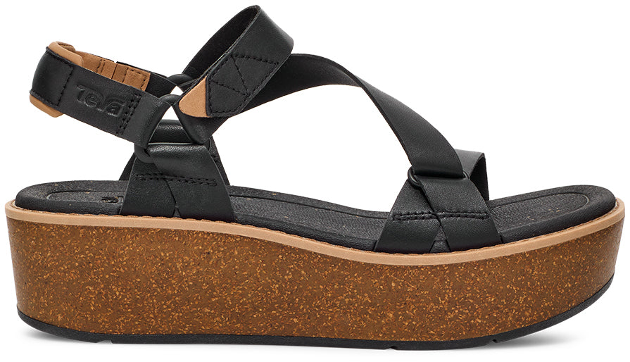 Teva Womens Madera Wedge Black - 1151015-BLK BLACK Image 1