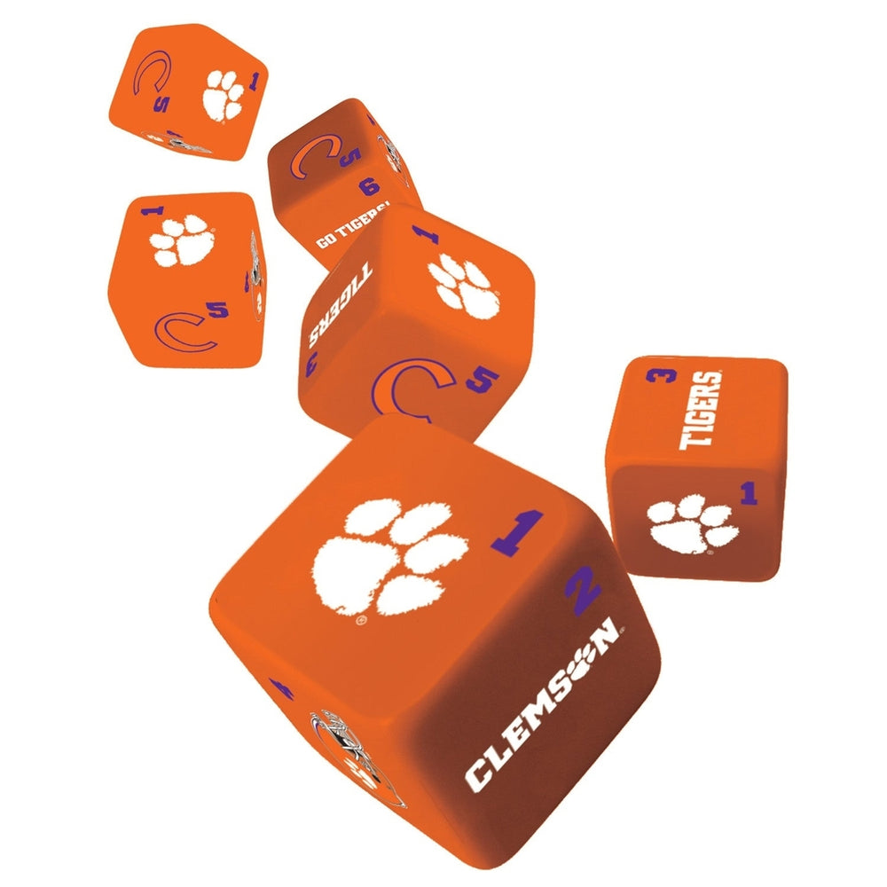 Clemson Tigers Dice Set - 19mm Image 2