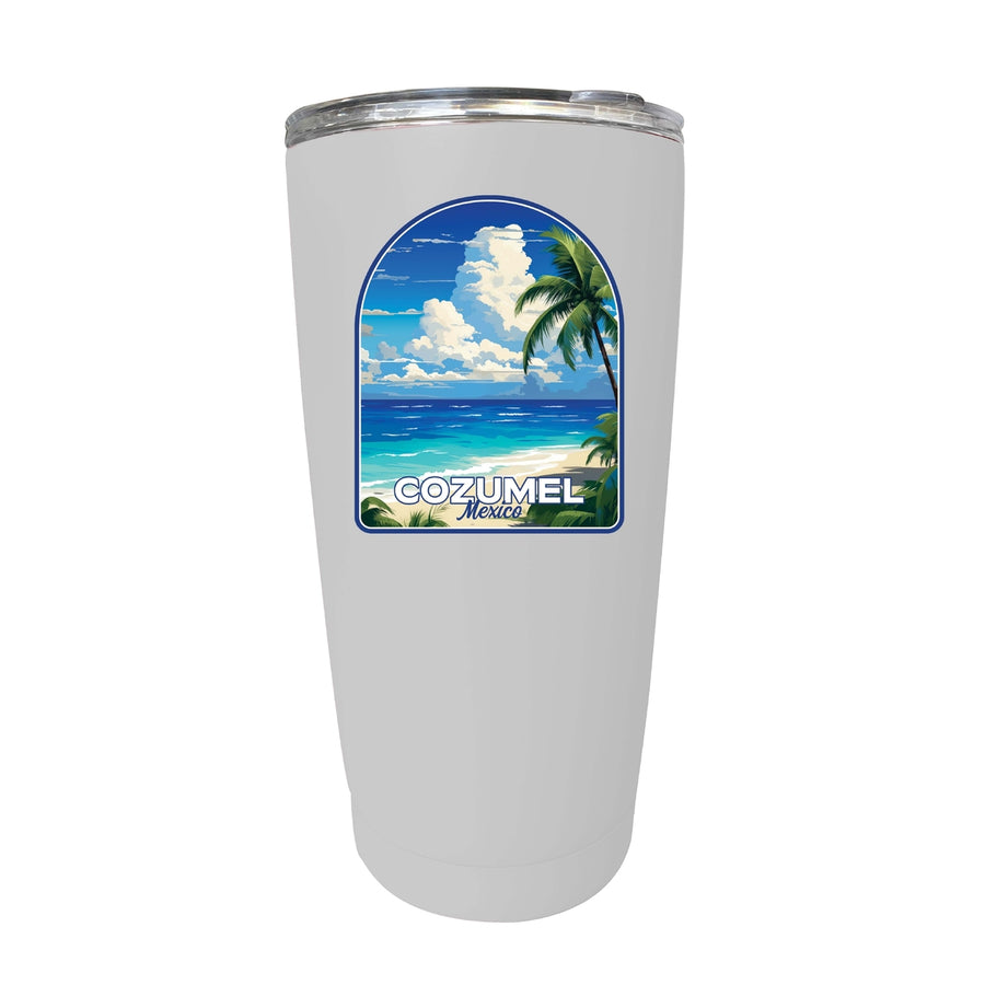 Cozumel Mexico Design C Souvenir 16 oz Stainless Steel Insulated Tumbler Image 1