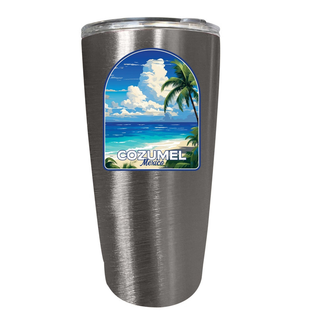 Cozumel Mexico Design C Souvenir 16 oz Stainless Steel Insulated Tumbler Image 2